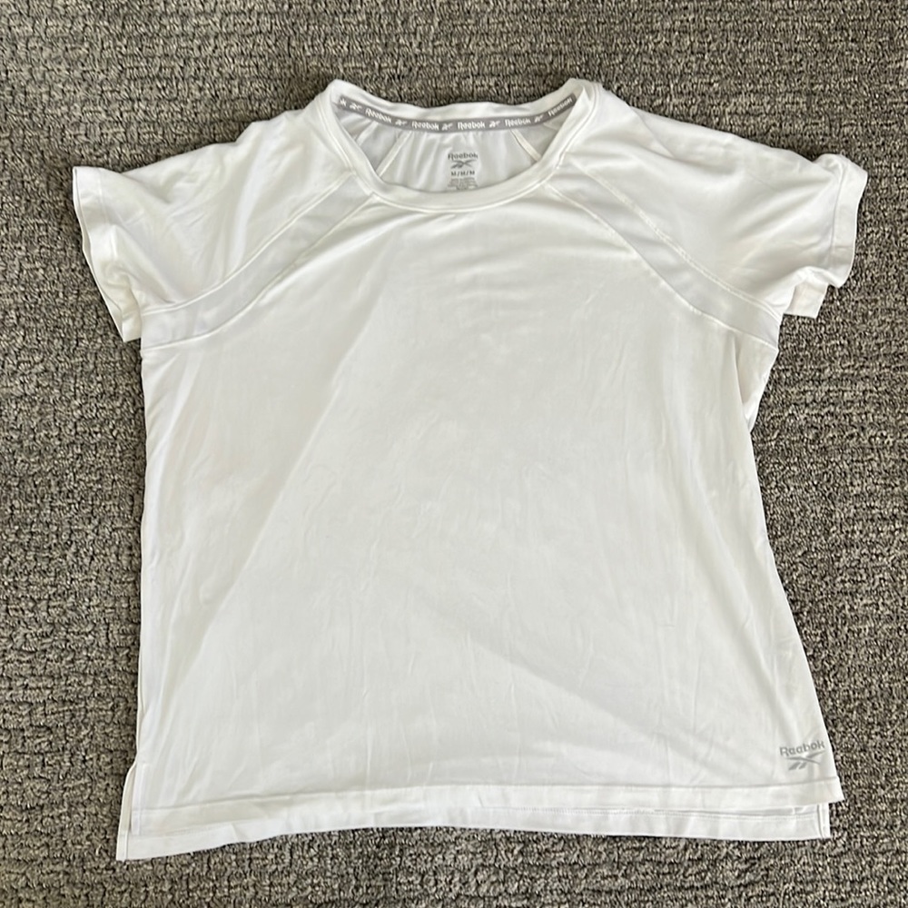 White Reebok Workout Shirt - Size M